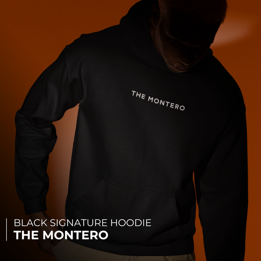 THE MONTERO BLACK HOODIE - MEN